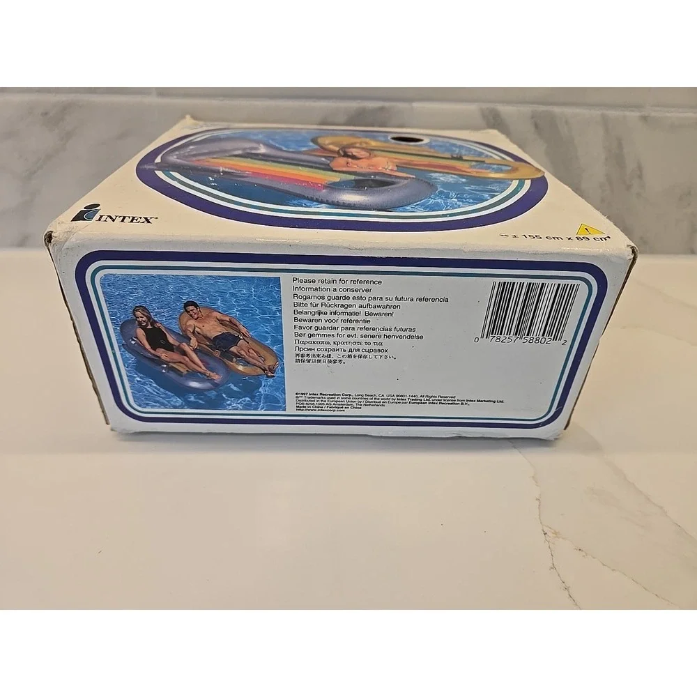 Vintage 1996 Intex The Wet Set King Kool Lounge 58802 Pool Float Beach‎ Raft